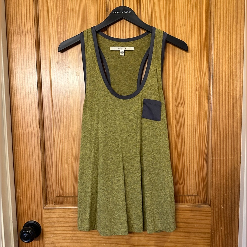 Walter Sz M Chartreuse Tank Top